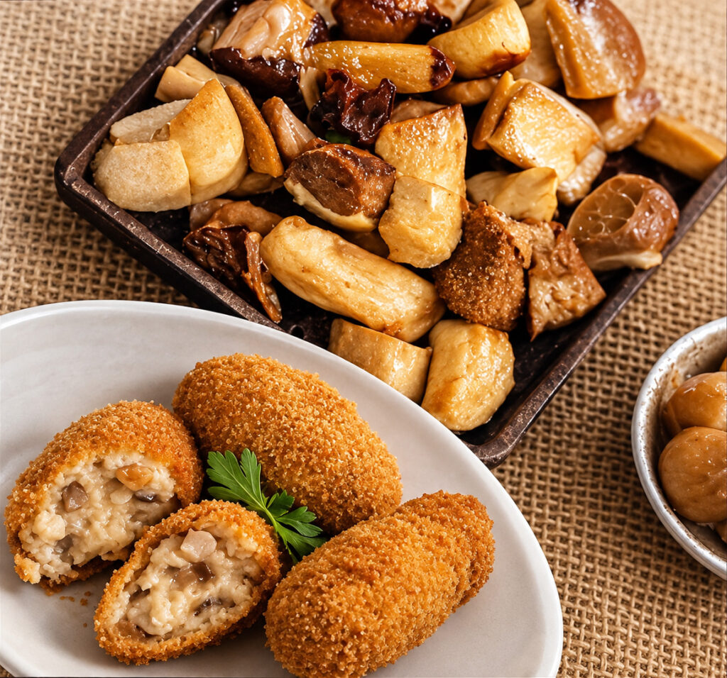 Croquettes aux cèpes - Bis - L'Atelier des Croquettes