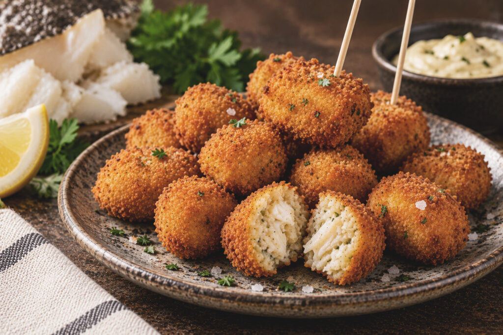 Croquettes mini bouchées de morue - L'Atelier des Croquettes